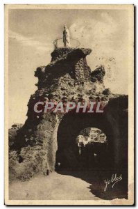 Old Postcard Biarritz Rocher De La Vierge