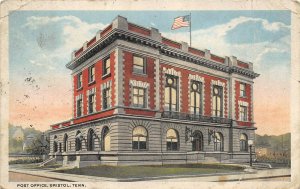 Bristol Tennessee 1923 Postcard Post Office