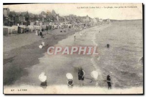 Old Postcard La Baule Loire Inf The Beach shooting the boom