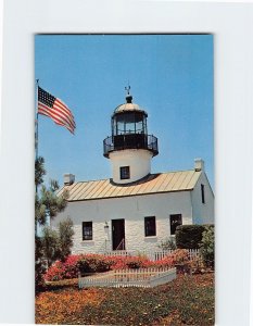 Postcard Old Spanish Lighthouse, Cabrillo National Monument, San Diego, CA