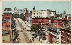 State Street, Albany, New York, Early Postcard, Detroit Publishing Co.