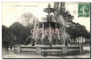 Old Postcard Troyes La Fontaine Argence