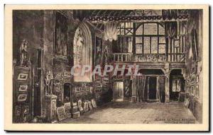 Old Postcard of old Honfleur Museum of Interior & # 39eglise