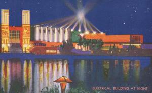 Electrical Building at Night - World Fair at Chicago IL, Illinois