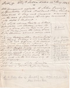 1826 Victorian Legal Debt Solicitors Antique London Letter