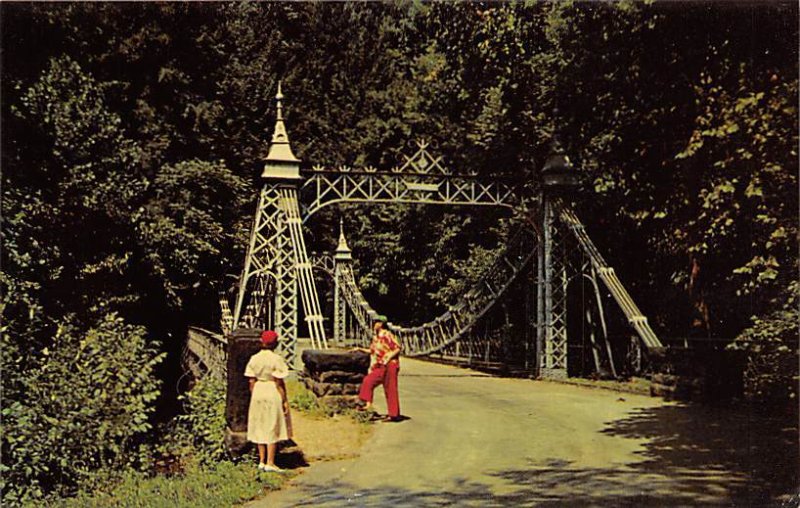 Suspension Bridge Mill Creek Park - Youngstown, Ohio OH