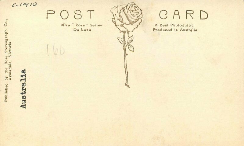 Australian Emu Rose Series P-4395 C-1910 RPPC Photo Postcard Rose 21-8636