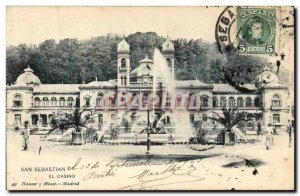 Old Postcard Spain Espana Spain San Sebastian El Casino