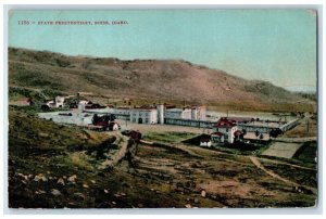 Boise Idaho ID Postcard State Penitentiary Aerial View Building c1910 Vintage