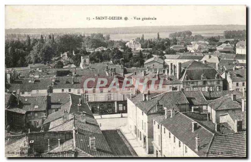 Postcard Old Saint Dizier Vue Generale