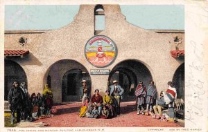 Indian & Mexican Building Albuquerque New Mexico Fred Harvey 1907 postcard