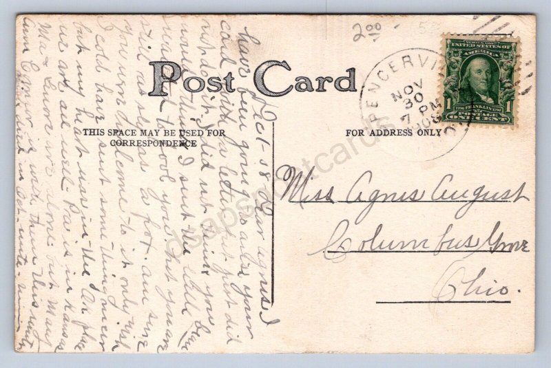 J99/ Spencerville Ohio Postcard c1910 Keith House Hotel Stores  85