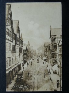 Cheshire CHESTER Eastgate Street c1920s Postcard by R. Leach Post Office Chester