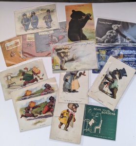 Lot of 15 Teddy bear Postcards