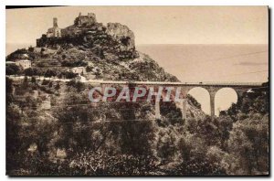 Old Postcard Cote D'Azur Eze General view