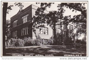 Wisconsin Columbus County Normal School 1946 Real Photo