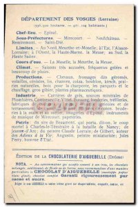 Old Postcard geographical maps of Chocolaterie & # 39Aiguebelle Vosges Cloitr...