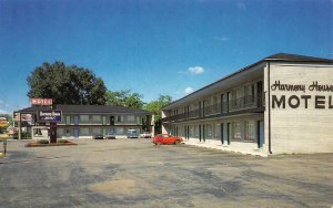 Ypsilanti MI Michigan  HARMONY HOUSE MOTEL Tiny Red Car ROADSIDE Chrome Postcard