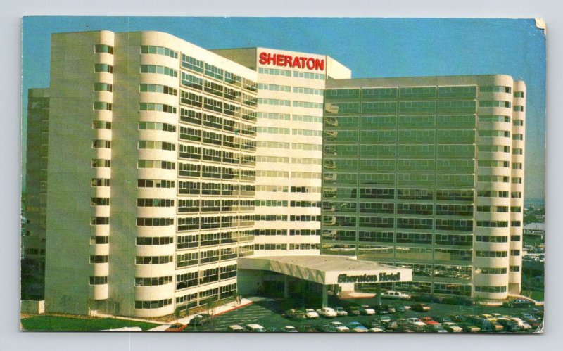 Sheraton Plaza La Reina Hotel Birds Eye View Los Angeles California UNP Postcard