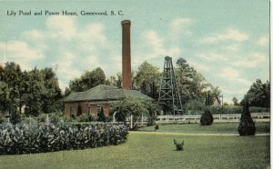 GREENWOOD, South Carolina, 1900-10s; Lily Pond & Power House