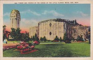 Tower And Church Of The Shrine Of The Little Flower Royal Oak Michigan 1943