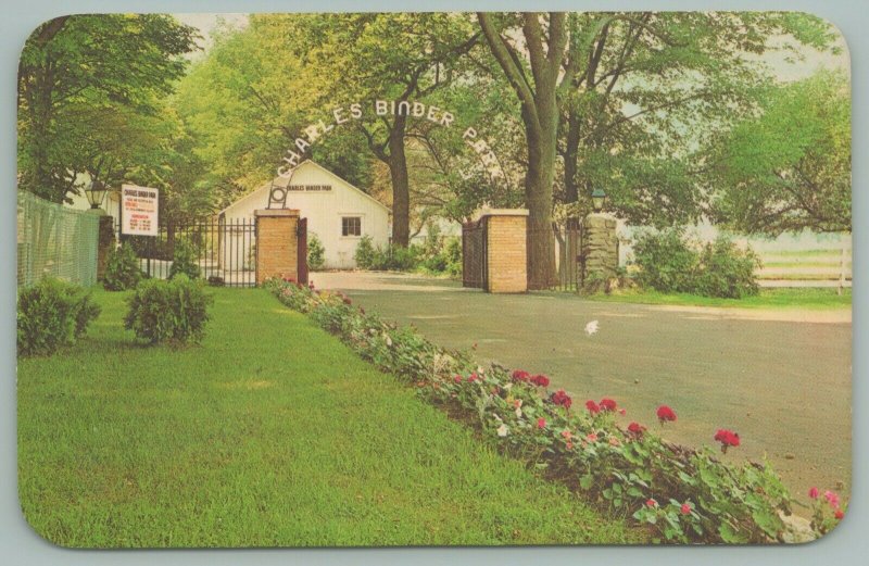 Battle Creek Michigan~Charles Binder Park~Arch Sign Gate~Flowers~1960's 