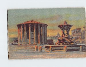 Postcard Tempio di Vesta Rome Italy