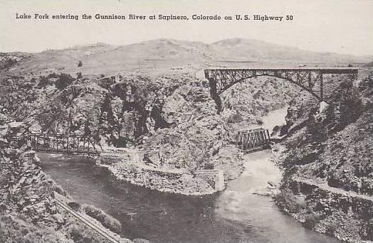 Colorado Sapinero Lake Fork Entering The Gunnison River At 