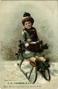 PC CPA ADVERTISING, J. A. CRAMER & CO, CLOTHING, VINTAGE POSTCARD (b9911)