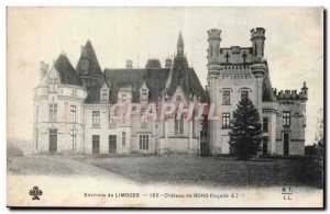 Around Limoges Postcard Old Chateaud an edge