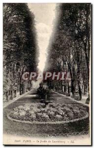 Paris - 6 - The Luxembourg Garden - Old Postcard