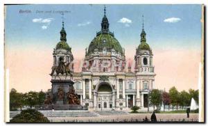 Postcard Old Berlin Dom und Lustgarten