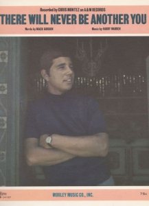 There Will Never Be Another You Chris Montez 1970s Sheet Music