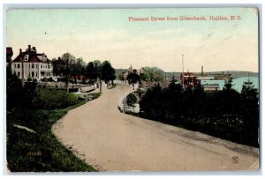 Halifax Nova Scotia Canada Postcard Pleasant Street from Greenbank c1910 Antique