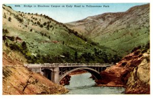 Yellowstone National Park,  Bridge in Shoshone Canyon ( print Error canon)