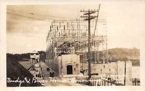 Bridge and Power House real photo - Conowingo, Maryland MD