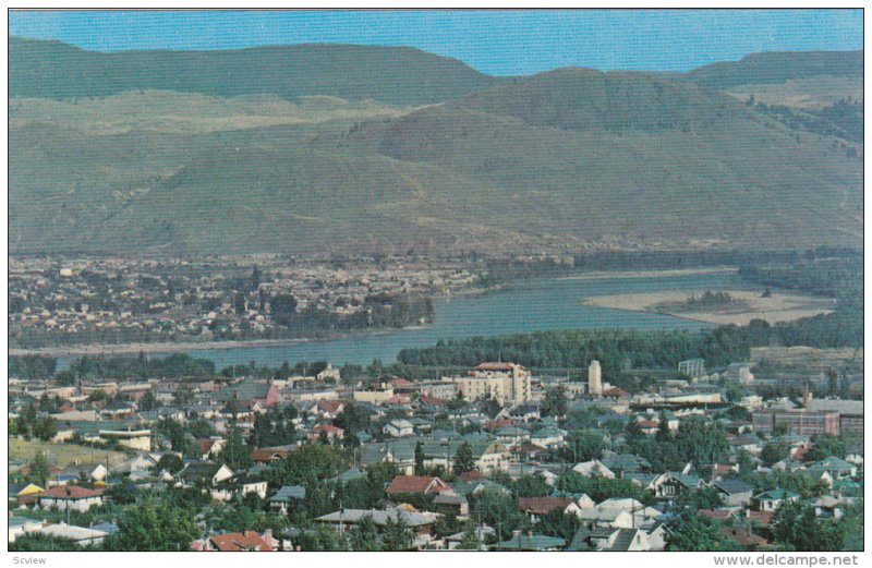 Elevated View of Kamloops, Sportsman's Paradise, Kamloops, British Columbia...