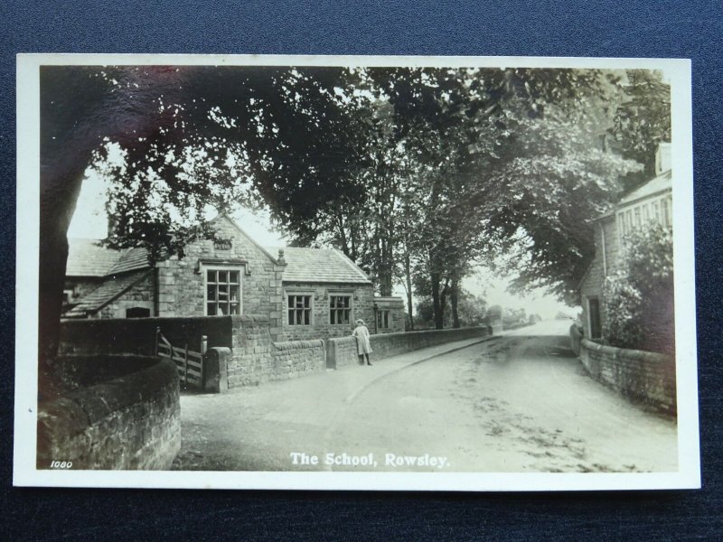 Derbyshire Bakewell Matlock ROWSLEY The School c1920s RP Postcard by W.M. Dennis