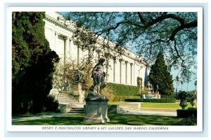 Henry Huntington Library Art Gallery San Marino California Vintage Postcard 