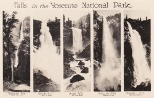 Yellowstone National Park Waterfalls Multi View Real Photo