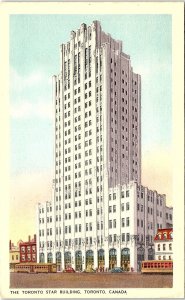 1930s TORONTO CANADA THE TORONTO STAR BUILDING POSTCARD 43-124