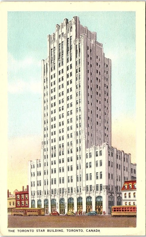 1930s TORONTO CANADA THE TORONTO STAR BUILDING POSTCARD 43-124