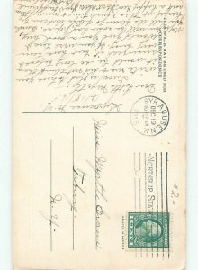 Divided-Back CHRISTMAS BIRDS SCENE Pretty Postcard W8541