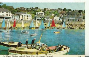 Cornwall Postcard - St Mawes Harbour and Idle Rocks Hotel St Mawes - Ref 16928A
