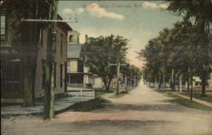 Colebrook NH Bridge St. c1910 Postcard