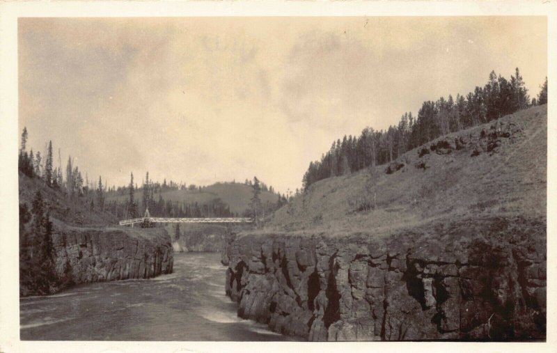 Real Photo Postcard Miles Canyon River Whitehorse Yukon Territory Canada~127761