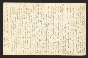 FRANCE Stamps on Postcard Language of Stamps Used c1910s