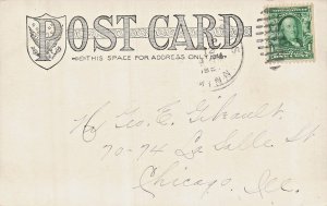 Park Rapids Minnesota MN~Fish Hook Lake~1907 Postcard