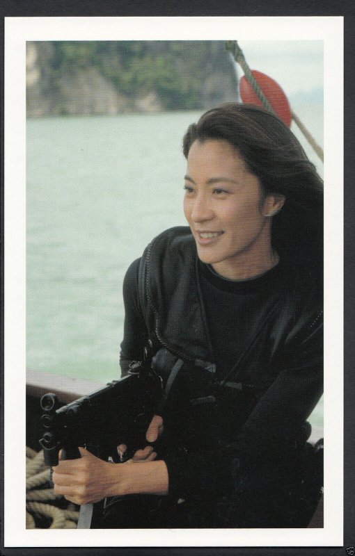 James Bond 007 Movie Postcard Michelle Yeoh in Tomorrow Never Dies