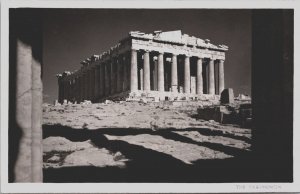 Greece Athens Acropolis Pantheon Vintage RPPC C151